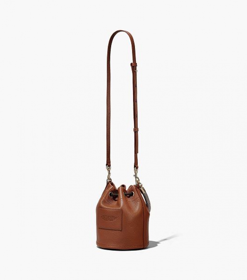 Argan Oil Marc Jacobs The Leather Women's Bucket Bags | 18530OWMZ