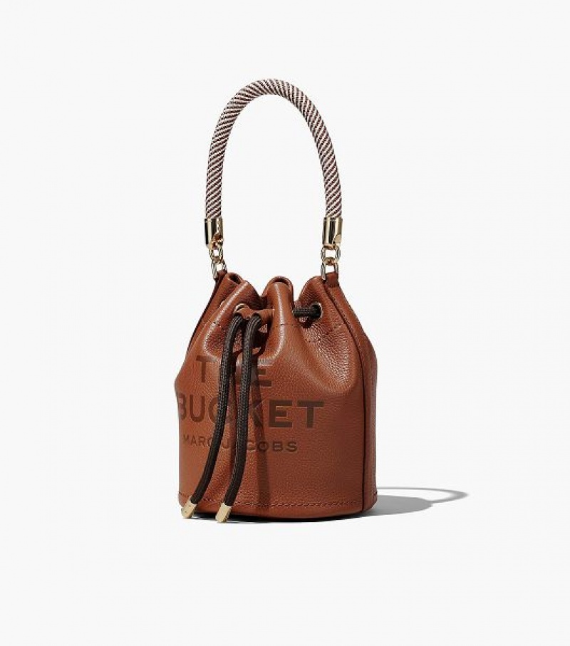 Argan Oil Marc Jacobs The Leather Women's Bucket Bags | 18530OWMZ