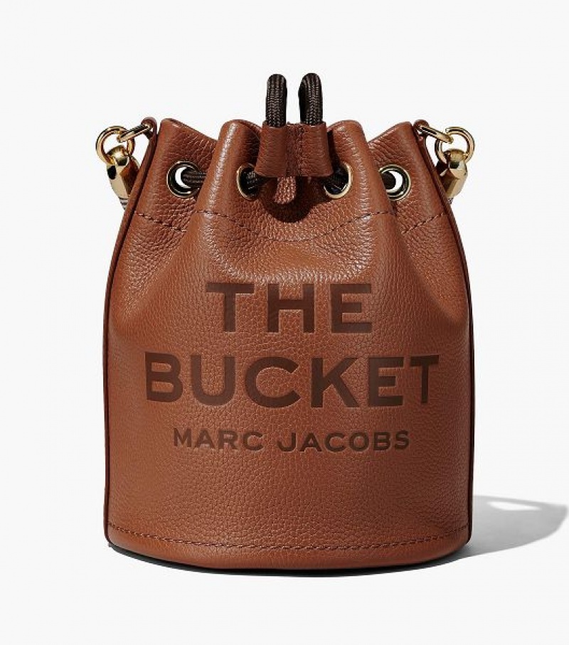 Argan Oil Marc Jacobs The Leather Women's Bucket Bags | 18530OWMZ