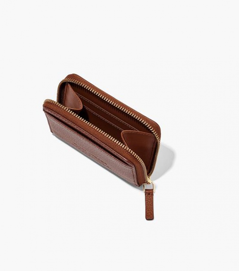 Argan Oil Marc Jacobs The Leather Zip Around Women's Wallets | 87632YDZB