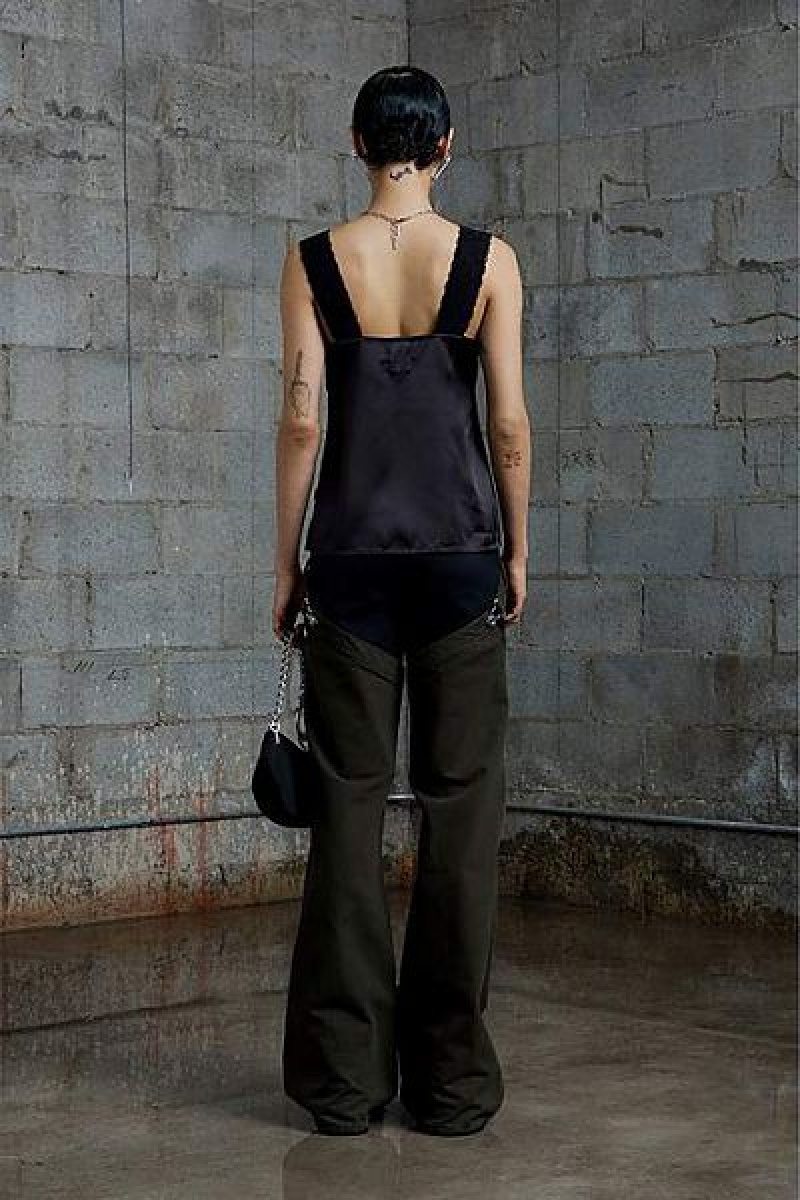 Black Marc Jacobs Razor Blade Lace Heaven Tanks | 46391ANWB