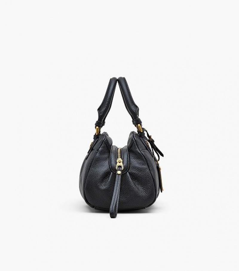 Black Marc Jacobs Re-Edition Baby Groovee Women's Tote Bags | 48721QULI