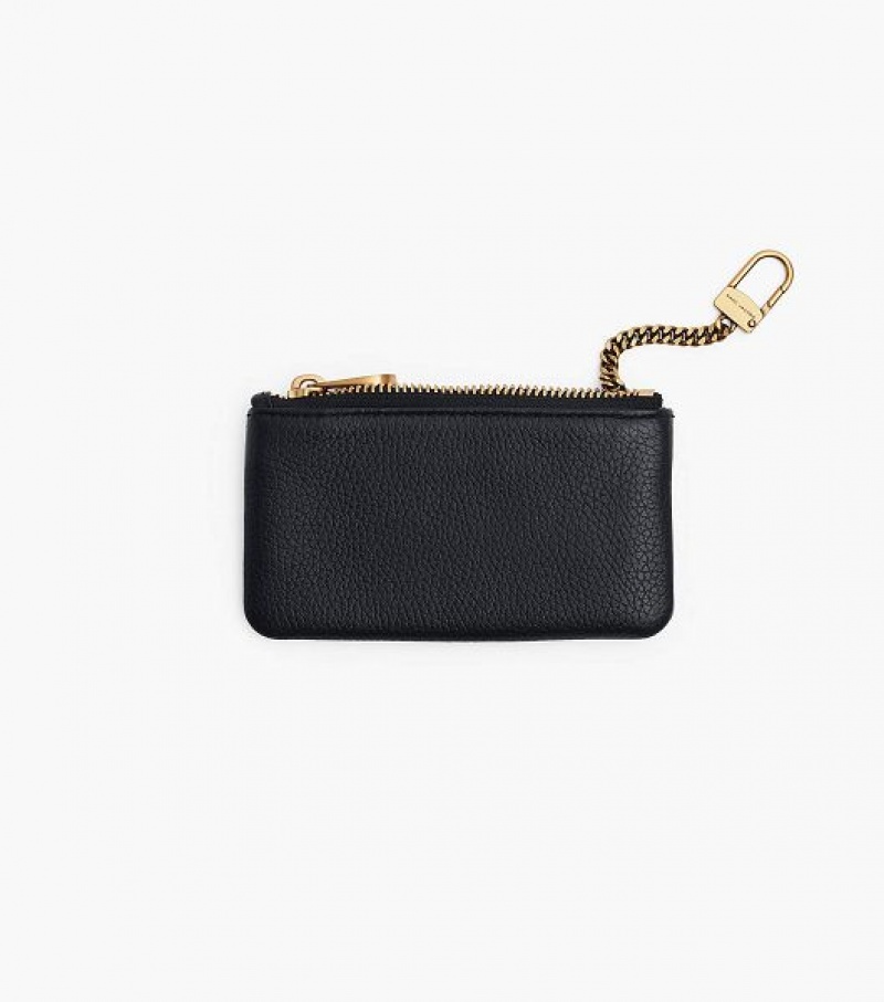 Black Marc Jacobs Re-Edition Classic Q Key Pouch Women's Wallets | 37285IQYB