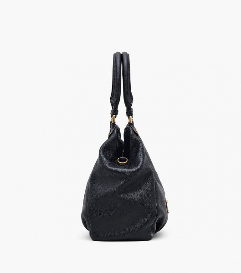 Black Marc Jacobs Re-Edition Fran Women's Tote Bags | 59837BMLI