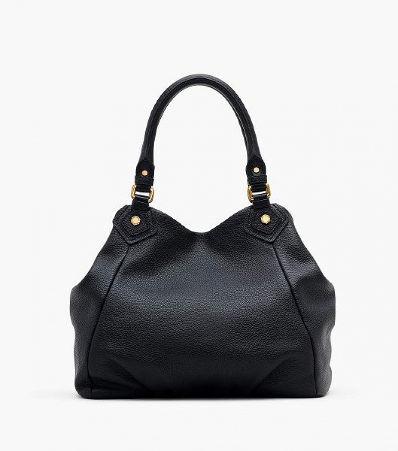 Black Marc Jacobs Re-Edition Fran Women's Tote Bags | 59837BMLI