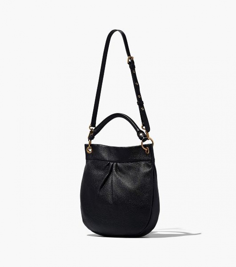 Black Marc Jacobs Re-Edition Hillier Women's Hobo Bags | 36104YEUL