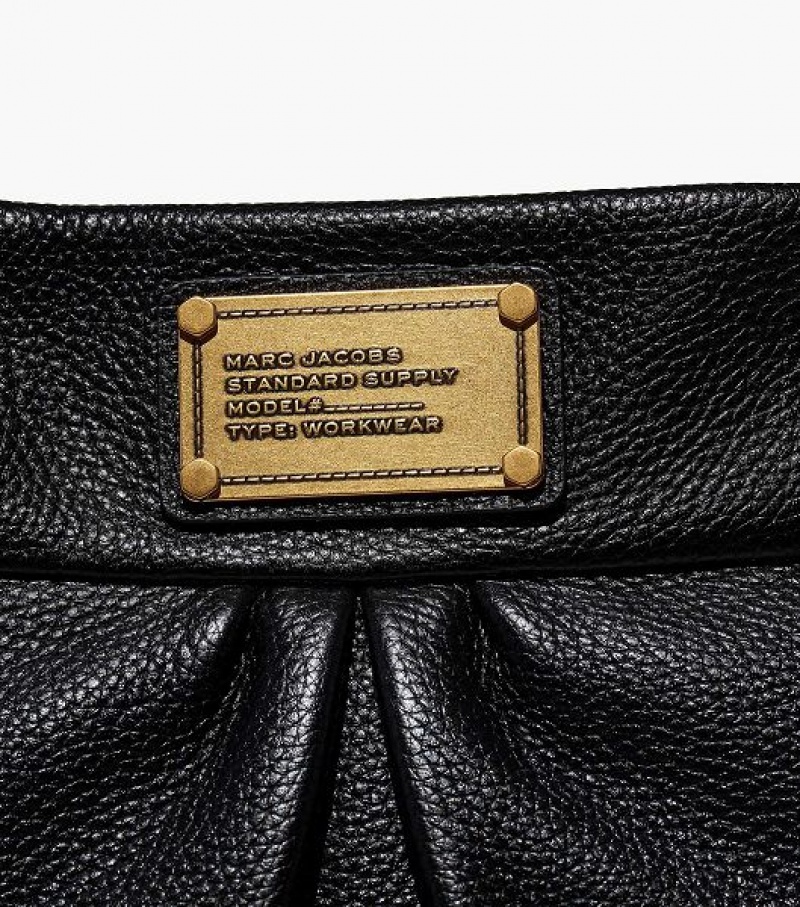 Black Marc Jacobs Re-Edition Hillier Women's Hobo Bags | 36104YEUL