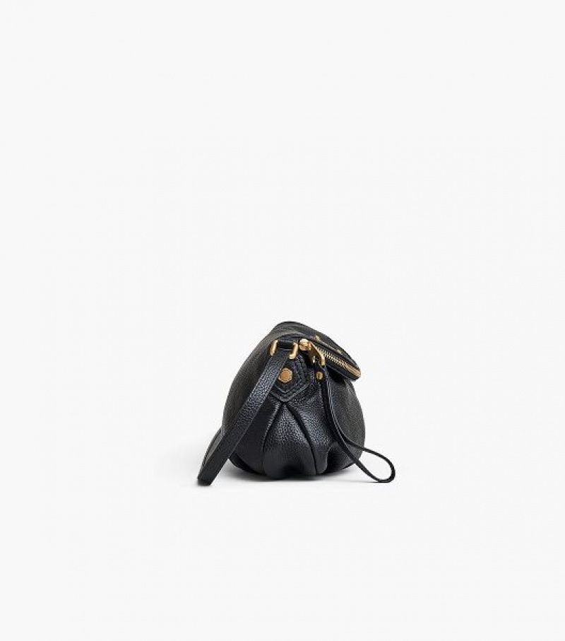 Black Marc Jacobs Re-Edition Mini Natasha Women's Shoulder Bags | 63284AYPD