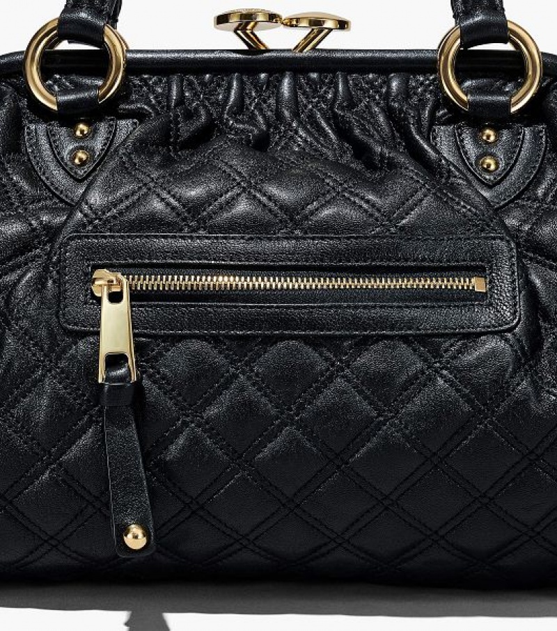 Black Marc Jacobs Re-Edition Quilted Leather Women's Shoulder Bags | 84053CBGF