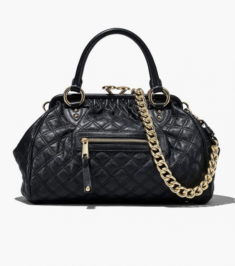 Black Marc Jacobs Re-Edition Quilted Leather Women\'s Shoulder Bags | 84053CBGF