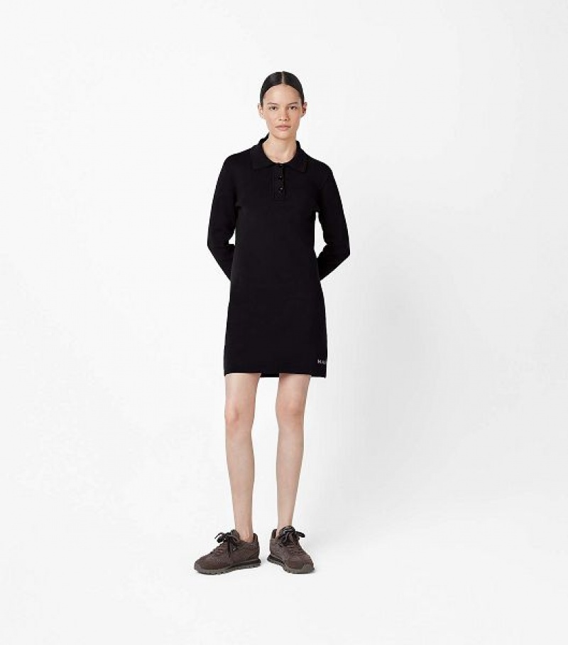 Black Marc Jacobs The 3/4 Tennis Women's Dress | 50894BRNL