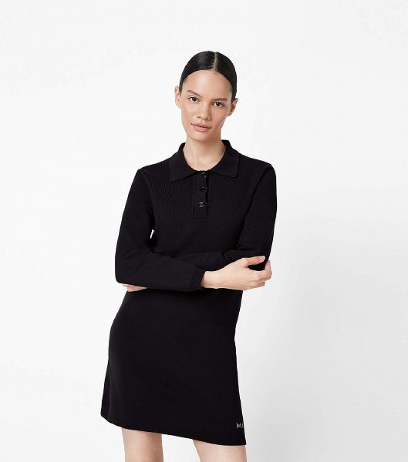 Black Marc Jacobs The 3/4 Tennis Women's Dress | 50894BRNL