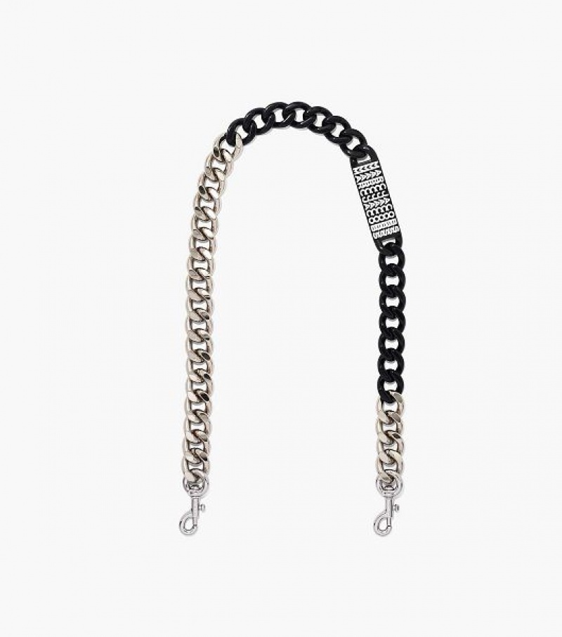 Black Marc Jacobs The Barcode Chain Shoulder Women\'s Strap | 50324PTZB