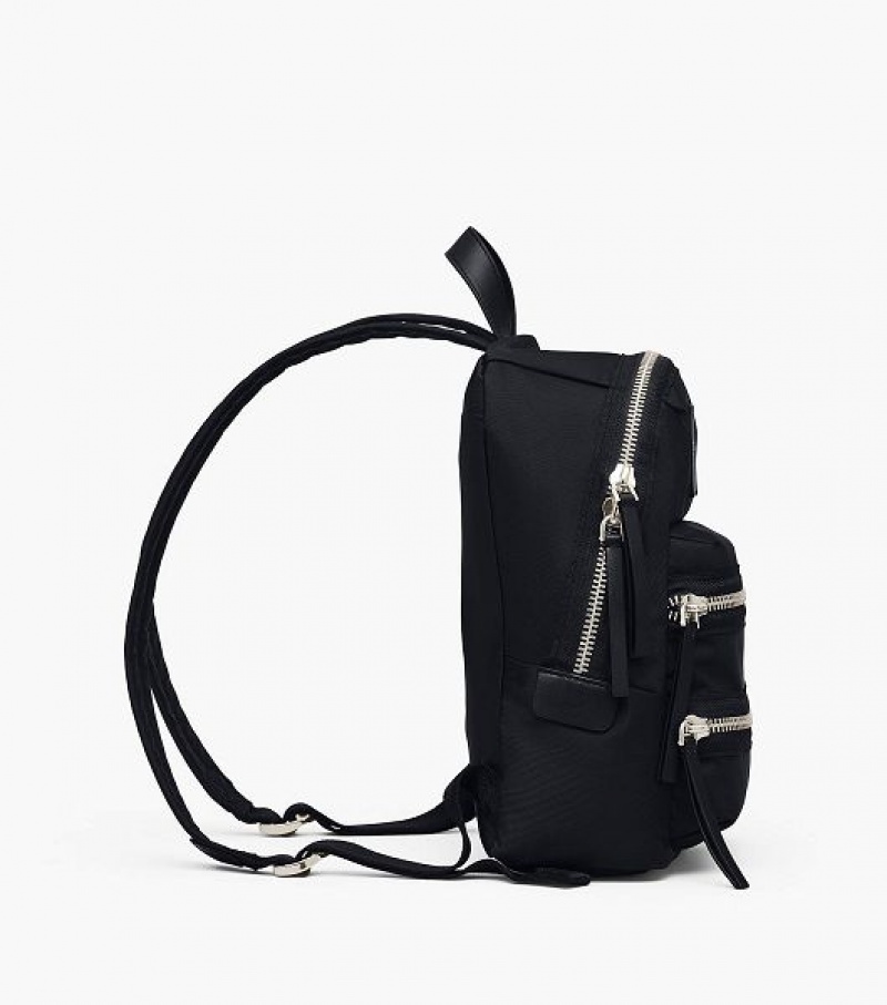 Black Marc Jacobs The Biker Nylon Medium Women's Backpack | 01798LXEP