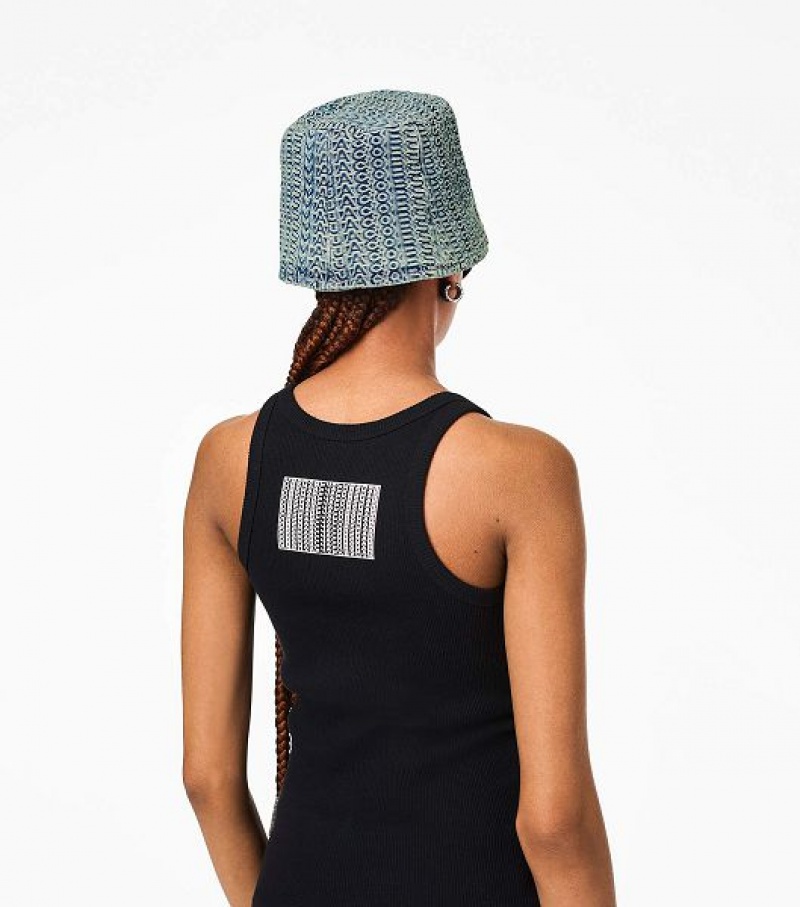 Black Marc Jacobs The Icon Rib Women's Tanks | 91405POZS