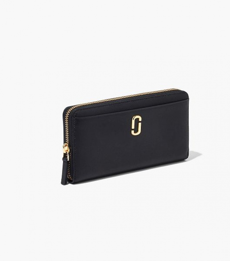 Black Marc Jacobs The J Marc Continental Women's Wallets | 42396XGYW