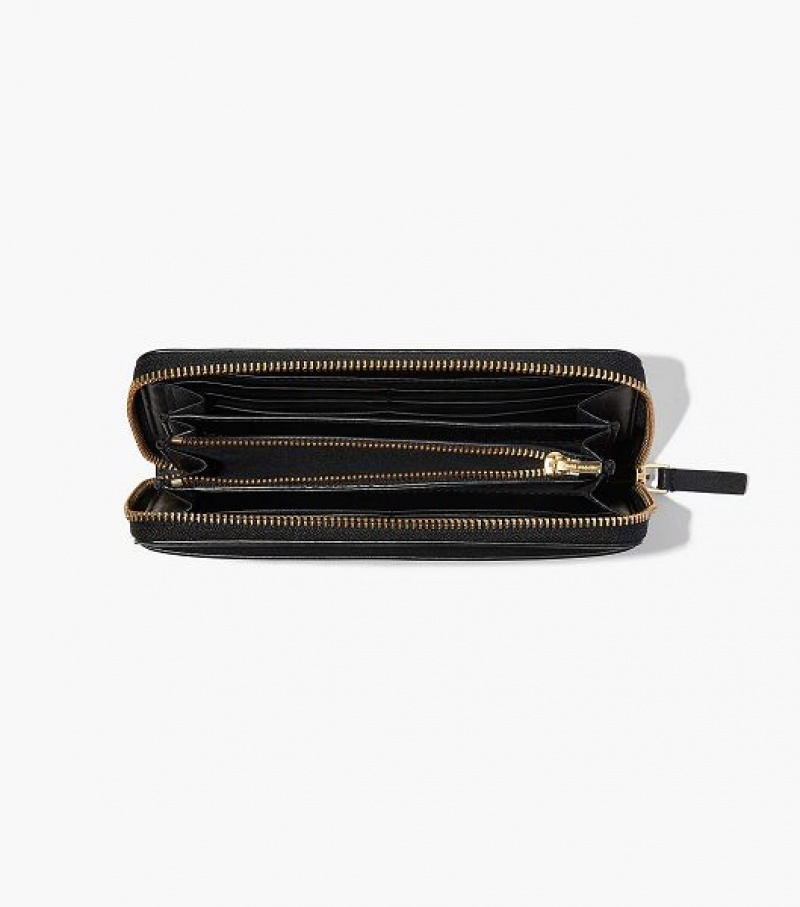 Black Marc Jacobs The J Marc Continental Women's Wallets | 42396XGYW