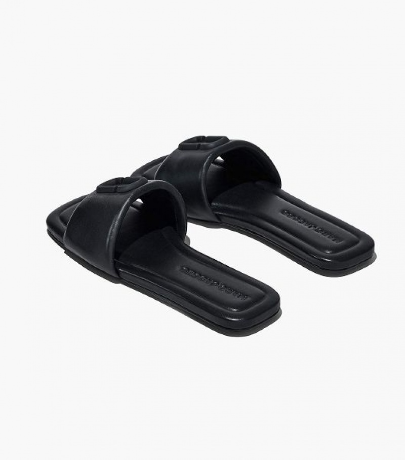 Black Marc Jacobs The J Marc Leather Women's Sandals | 20976MNVG