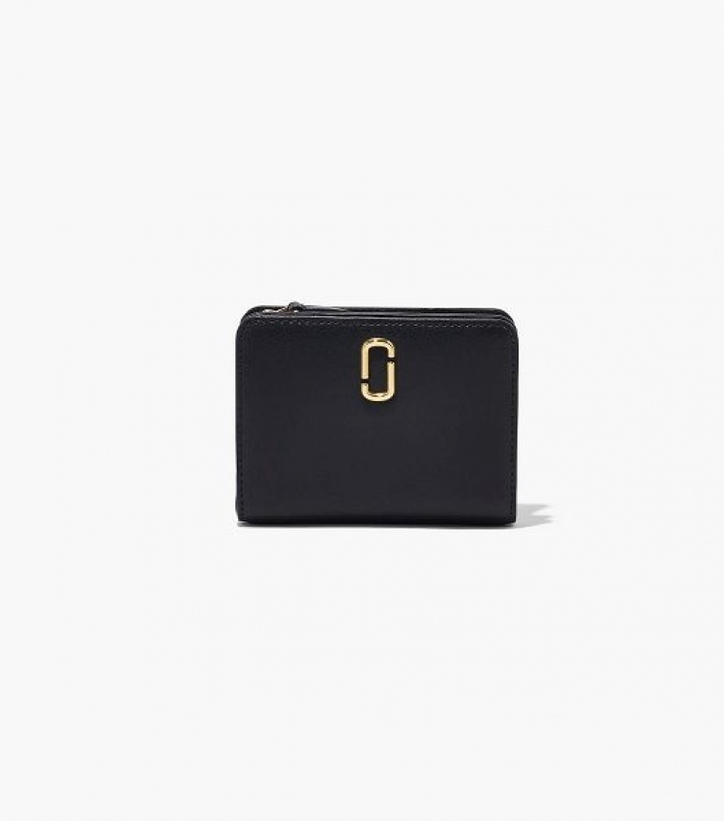 Black Marc Jacobs The J Marc Mini Compact Women\'s Wallets | 23597OPZF