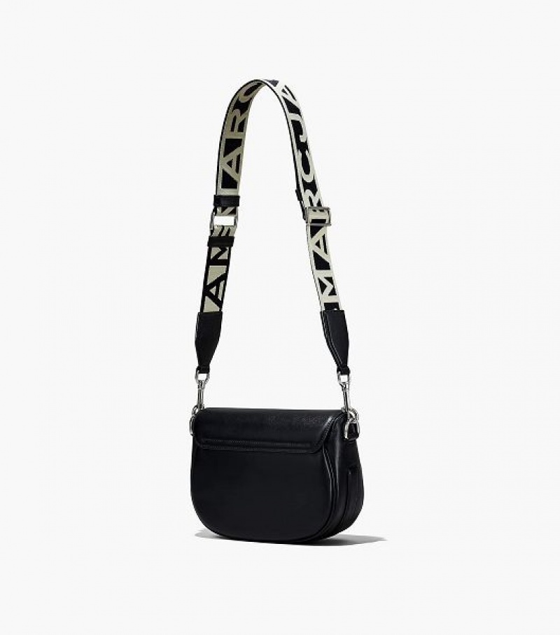 Black Marc Jacobs The J Marc Women's Saddle Bags | 73186PXBO