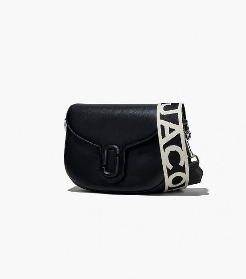 Black Marc Jacobs The J Marc Women's Saddle Bags | 73186PXBO