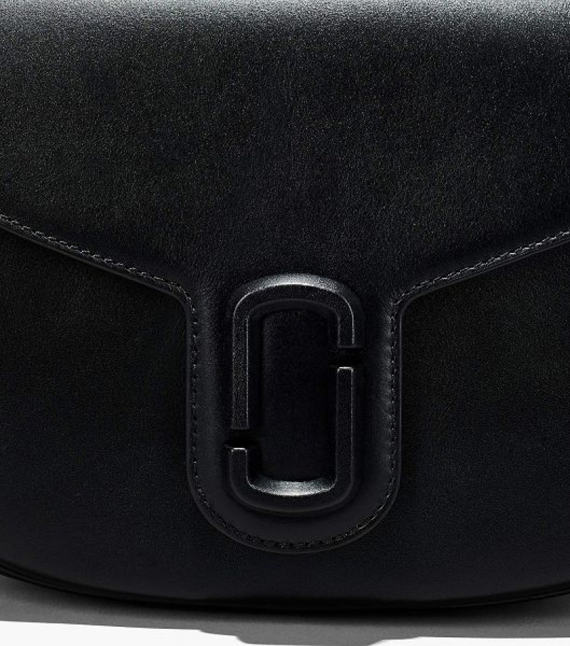 Black Marc Jacobs The J Marc Women's Saddle Bags | 73186PXBO