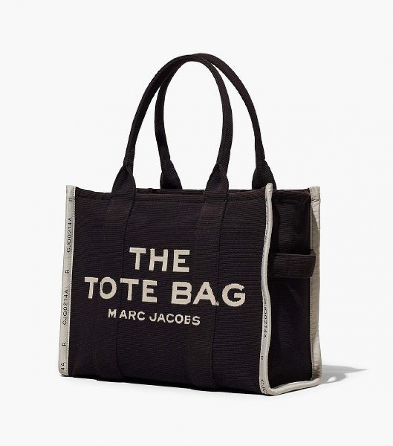 Black Marc Jacobs The Jacquard Large Women's Tote Bags | 18275QBUS