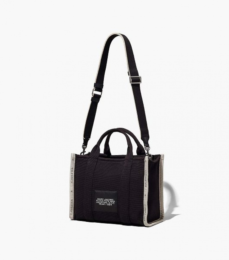 Black Marc Jacobs The Jacquard Medium Women's Tote Bags | 09681BUCV