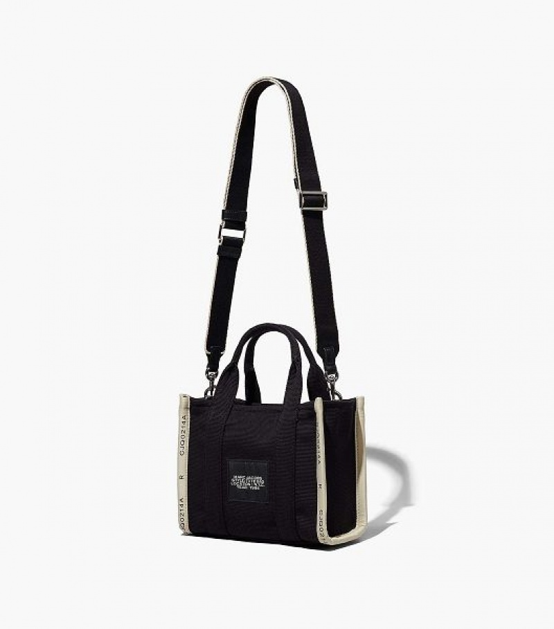 Black Marc Jacobs The Jacquard Small Women's Tote Bags | 23096PJOS