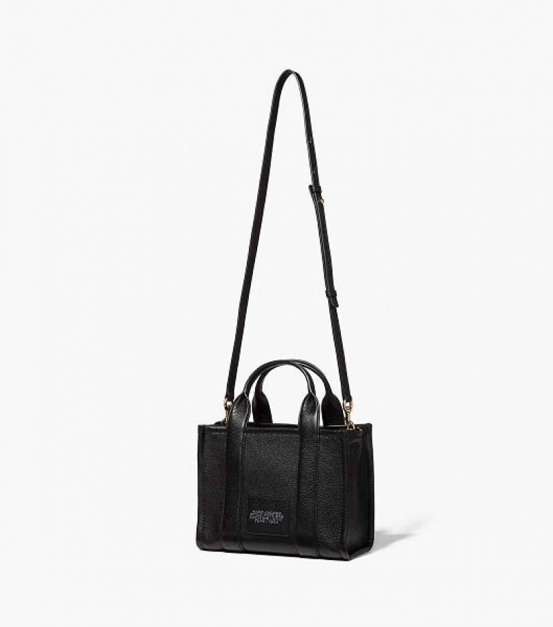 Black Marc Jacobs The Leather Small Women's Tote Bags | 78594RWUS