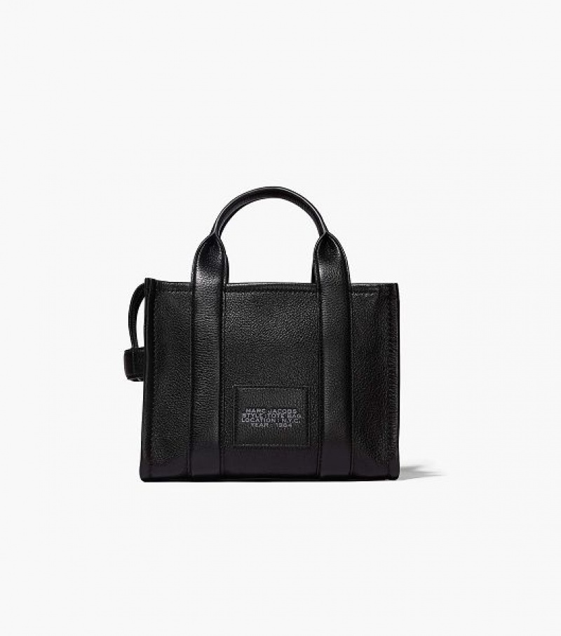 Black Marc Jacobs The Leather Small Women's Tote Bags | 78594RWUS