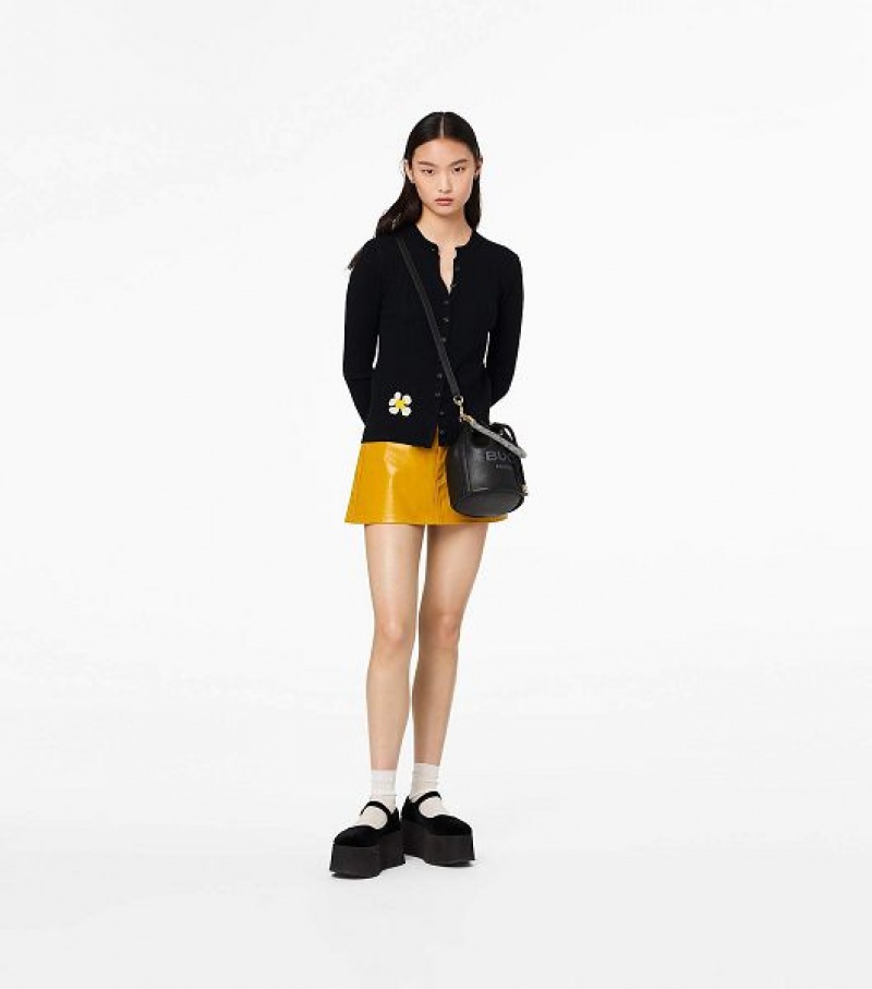 Black Marc Jacobs The Leather Women's Bucket Bags | 74950WNCQ