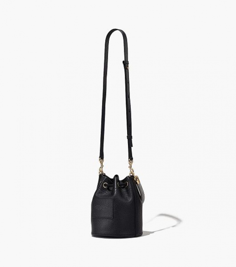 Black Marc Jacobs The Leather Women's Bucket Bags | 74950WNCQ