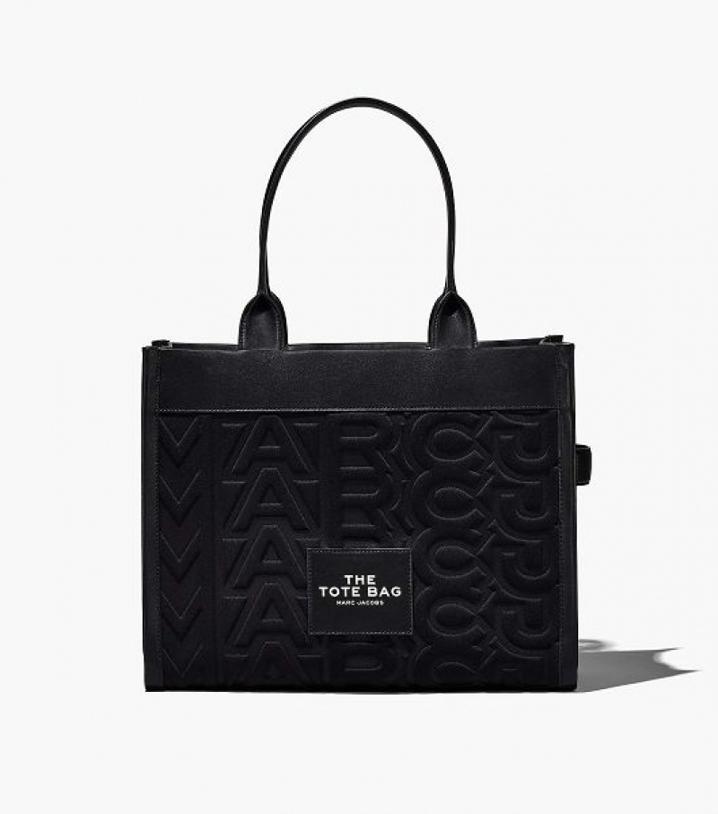 Black Marc Jacobs The Monogram Neoprene Large Women\'s Tote Bags | 19785UXJP