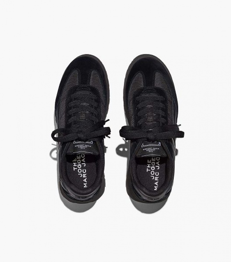 Black Marc Jacobs The Platform Jogger Women's Sneakers | 36895LMAT