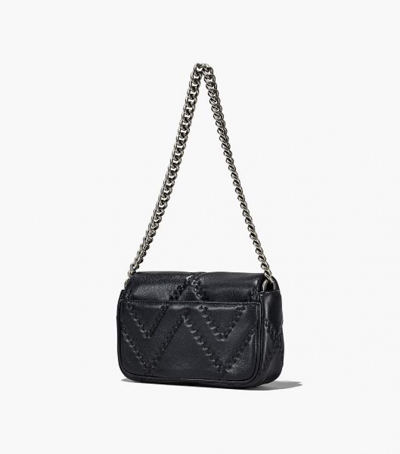 Black Marc Jacobs The Quilted Leather J Marc Women's Mini Bags | 96485ROPQ