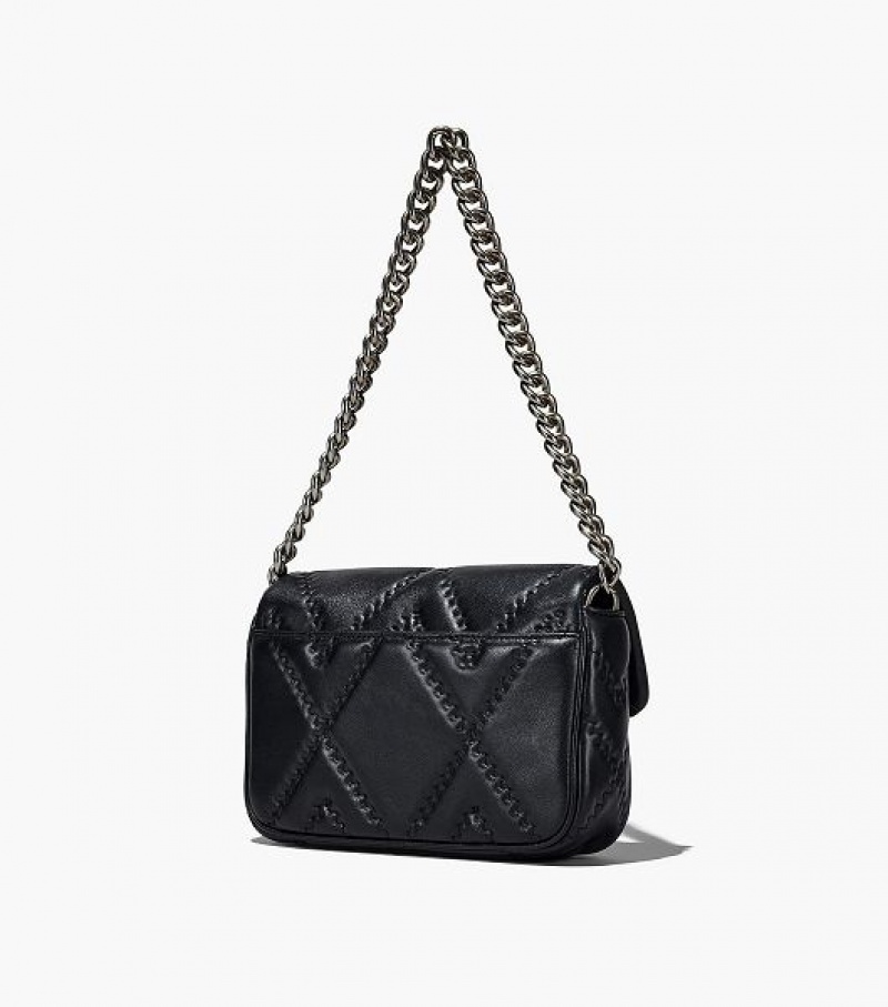 Black Marc Jacobs The Quilted Leather J Marc Women's Shoulder Bags | 29401GBXH