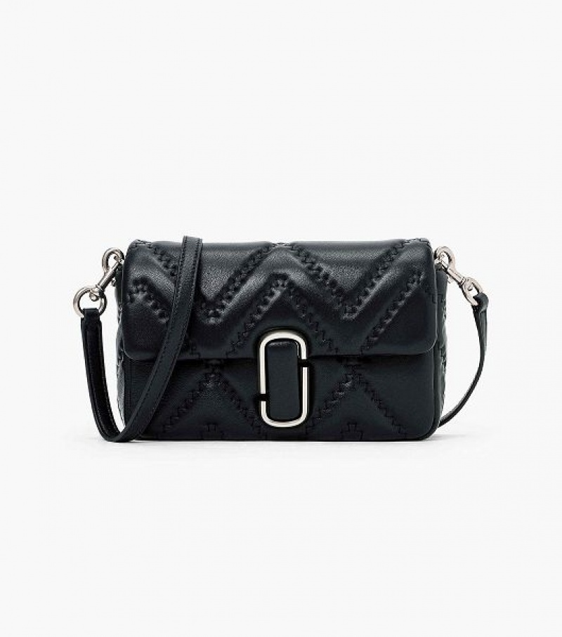 Black Marc Jacobs The Quilted Leather J Marc Women's Shoulder Bags | 29401GBXH