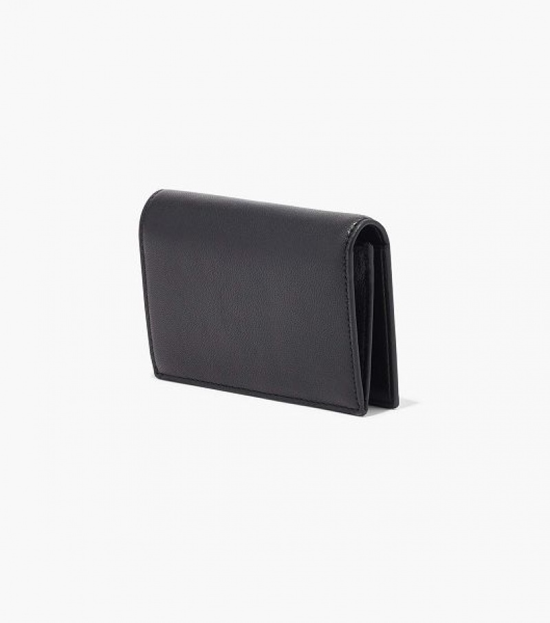 Black Marc Jacobs The Slim 84 Bifold Women's Wallets | 82167XOST