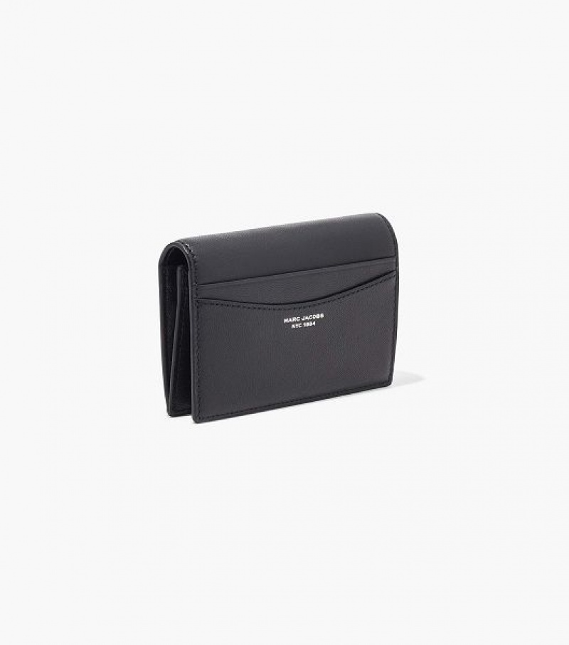 Black Marc Jacobs The Slim 84 Bifold Women's Wallets | 82167XOST