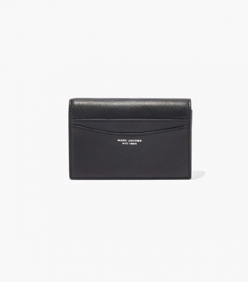 Black Marc Jacobs The Slim 84 Bifold Women\'s Wallets | 82167XOST