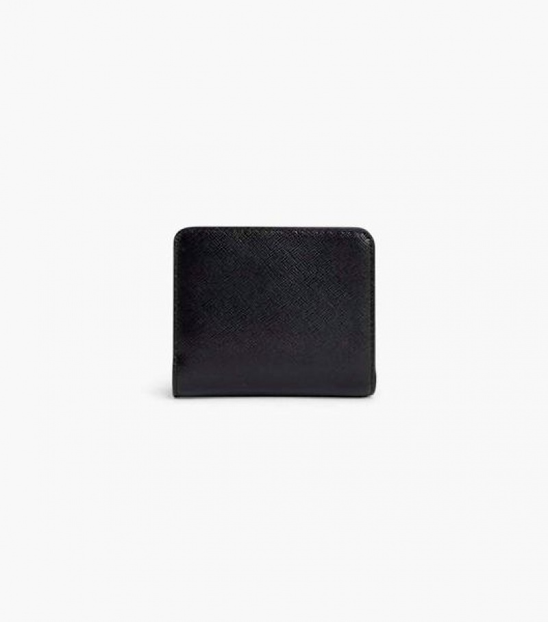 Black Marc Jacobs The Snapshot Dtm Mini Compact Women's Wallets | 67503JOTE