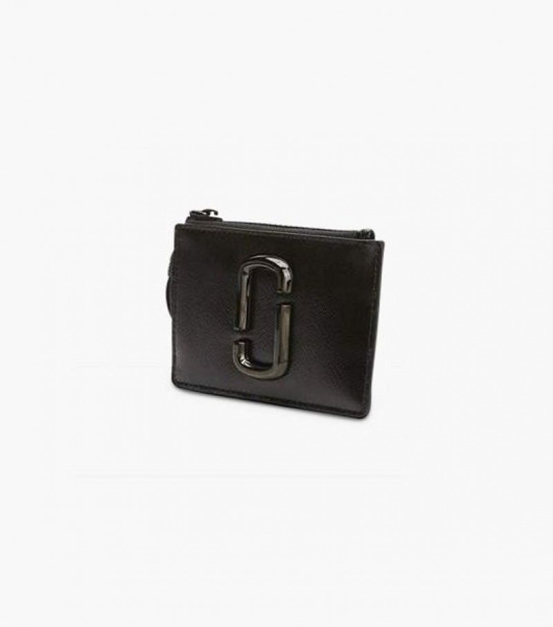 Black Marc Jacobs The Snapshot Dtm Top Zip Multi Women's Wallets | 08792VION