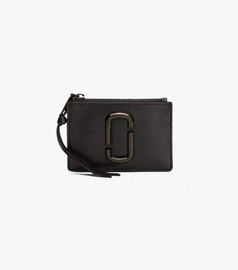 Black Marc Jacobs The Snapshot Dtm Top Zip Multi Women\'s Wallets | 08792VION