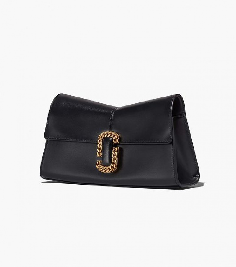 Black Marc Jacobs The St. Marc Convertible Women's Clutch Bags | 76193TDCN