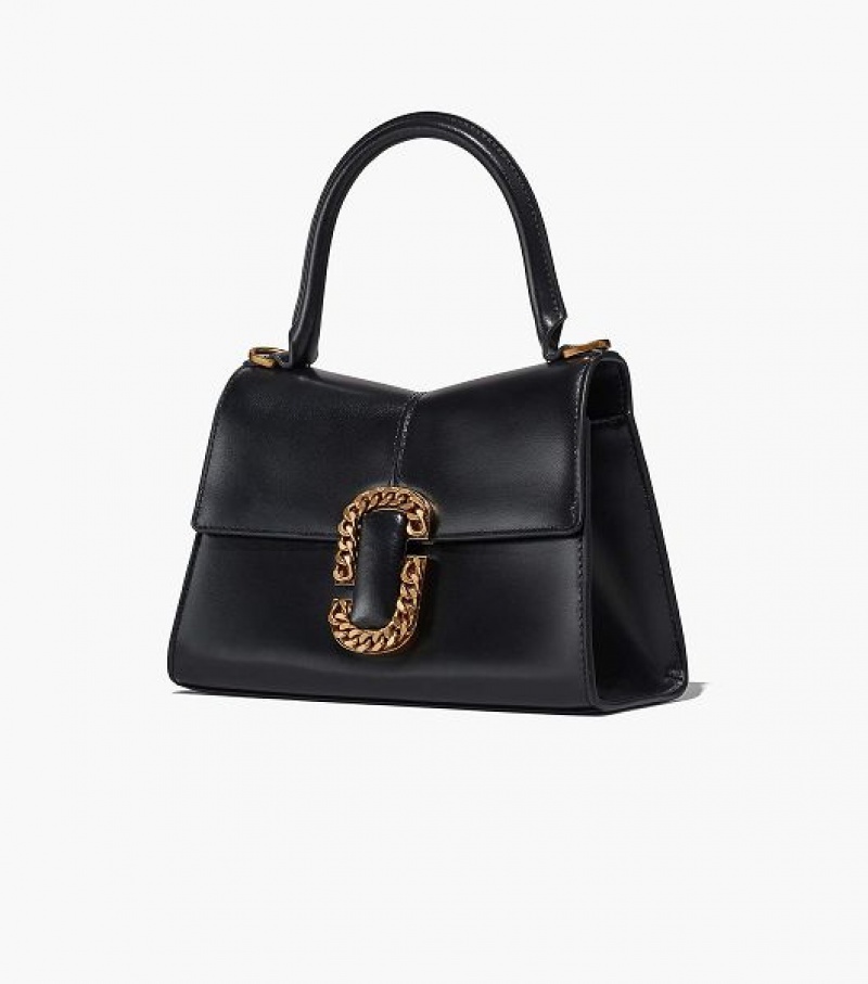 Black Marc Jacobs The St. Marc Top Women's Handbag | 76839BAHI