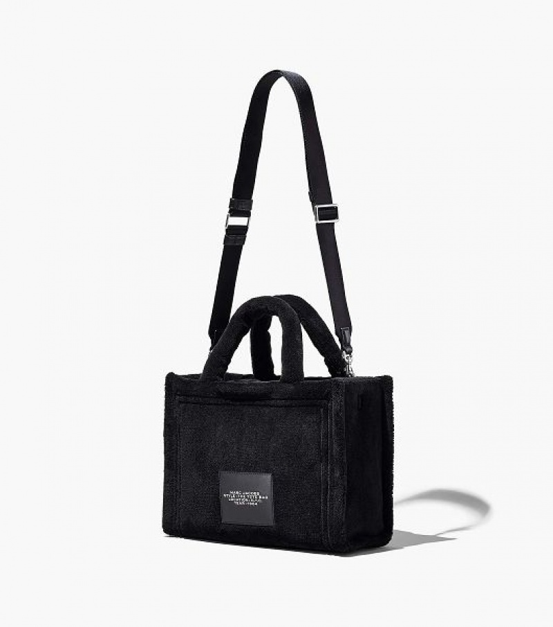 Black Marc Jacobs The Terry Medium Women's Tote Bags | 42839PSNT