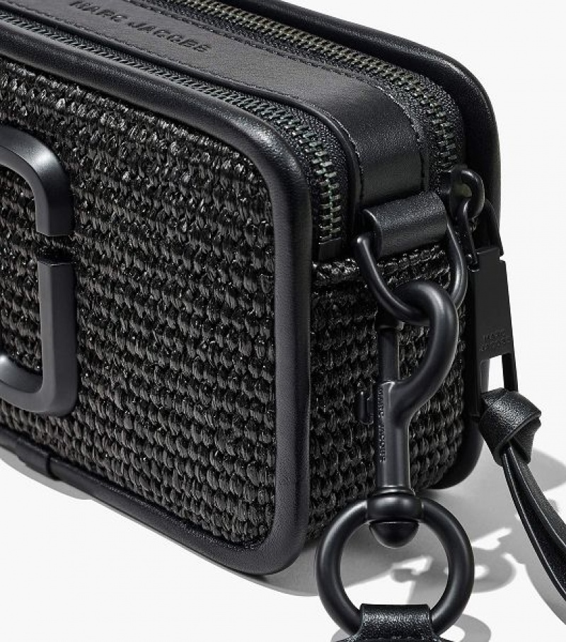 Black Marc Jacobs The Woven DTM Snapshot Women's Crossbody Bags | 61049FPYK