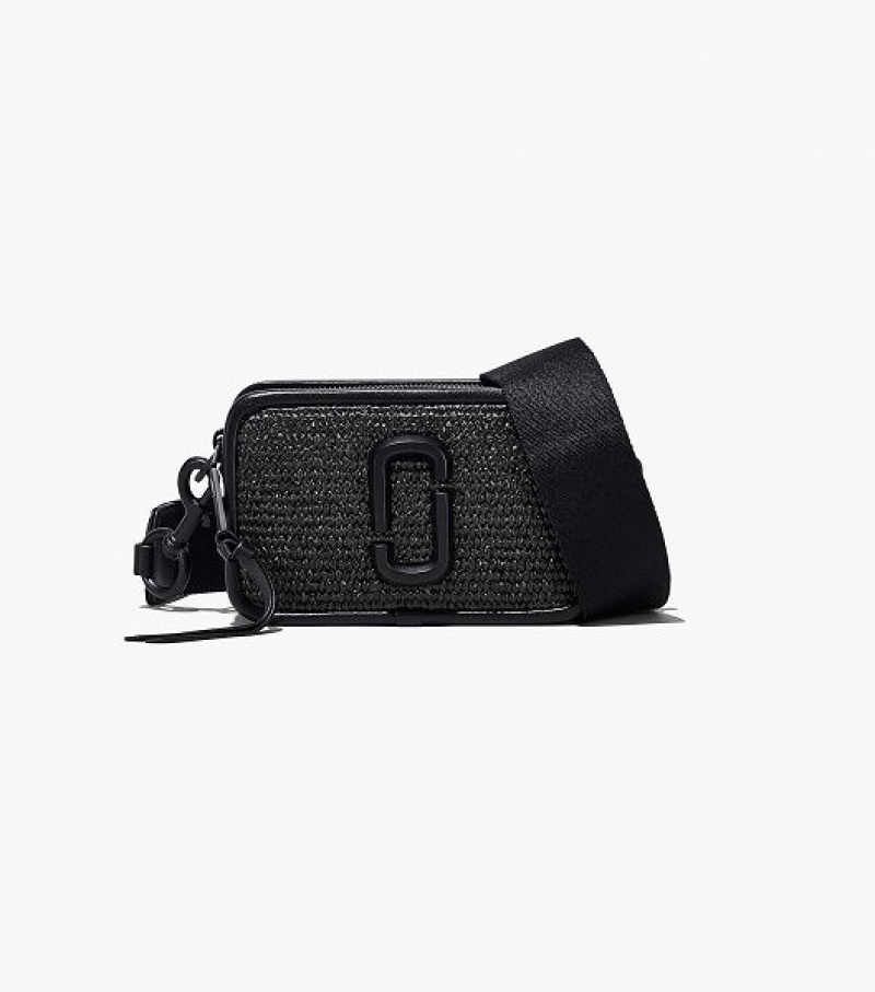 Black Marc Jacobs The Woven DTM Snapshot Women\'s Crossbody Bags | 61049FPYK