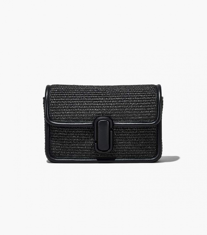 Black Marc Jacobs The Woven J Marc Women's Shoulder Bags | 45823RSML